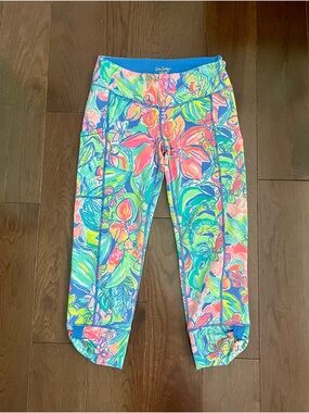 Lilly Pulitzer Vibrant Floral Crop Leggings - Multicolor